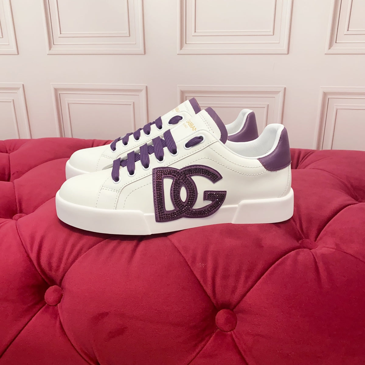 Dolce & Gabbana DG Heavy-Craft Calfskin Sneakers with 5D Accents
