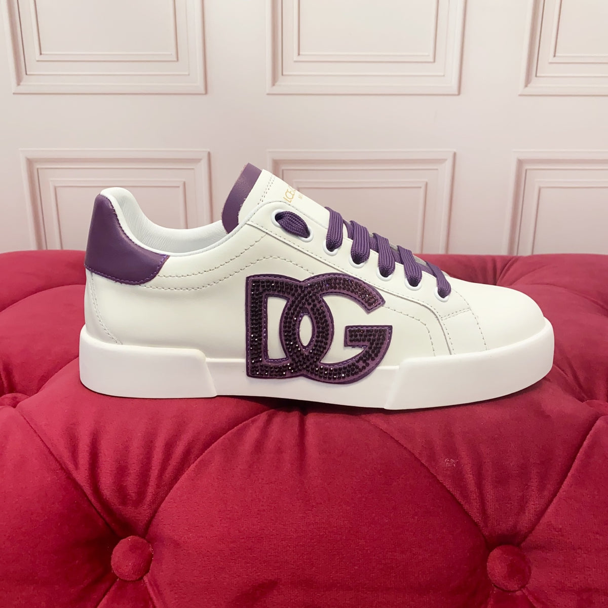 Dolce & Gabbana DG Heavy-Craft Calfskin Sneakers with 5D Accents