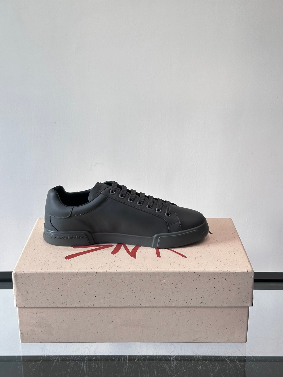 Dolce & Gabbana DG Heavy-Craft Calfskin Sneakers with 5D Accents