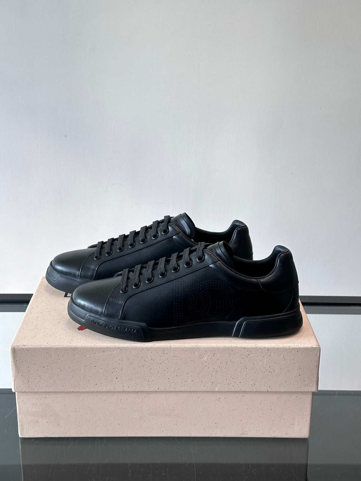 Dolce & Gabbana DG Heavy-Craft Calfskin Sneakers with 5D Accents