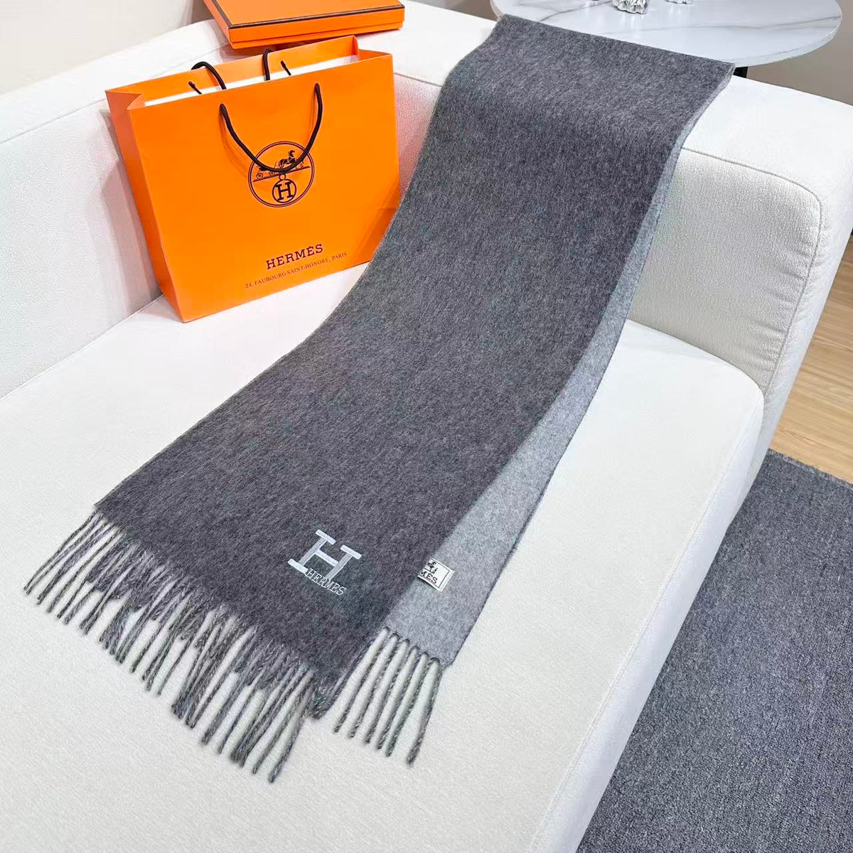 elegant Scarf for unisex couple - alternate angle view 3