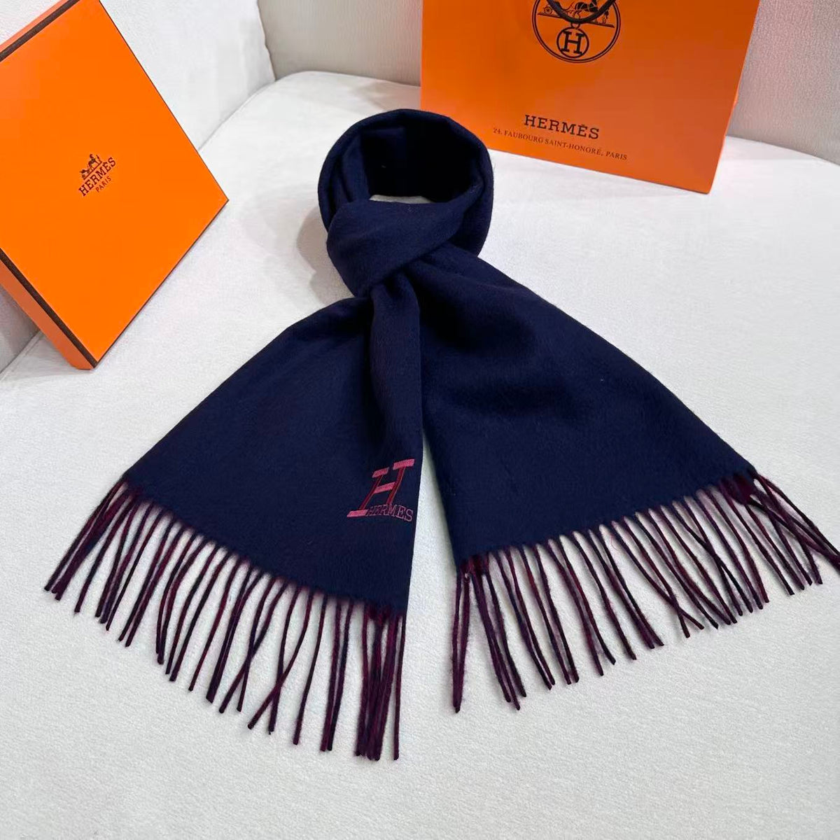 elegant Scarf for unisex couple - alternate angle view 5