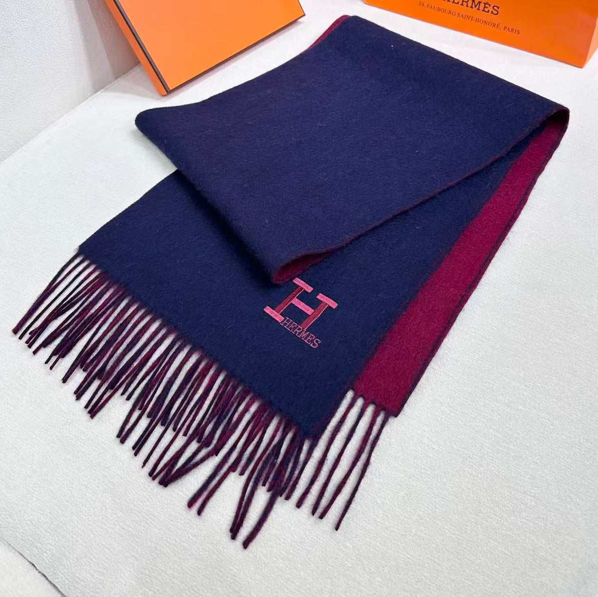elegant Scarf for unisex couple - alternate angle view 6