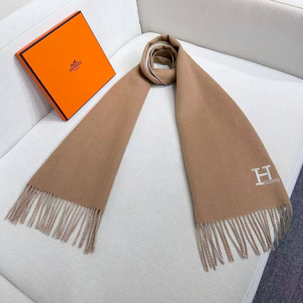 elegant Scarf for unisex couple - alternate angle view 4