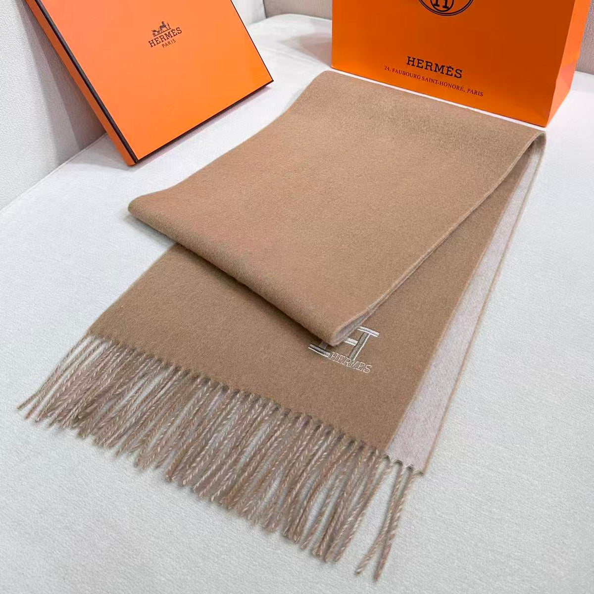 elegant Scarf for unisex couple - alternate angle view 6