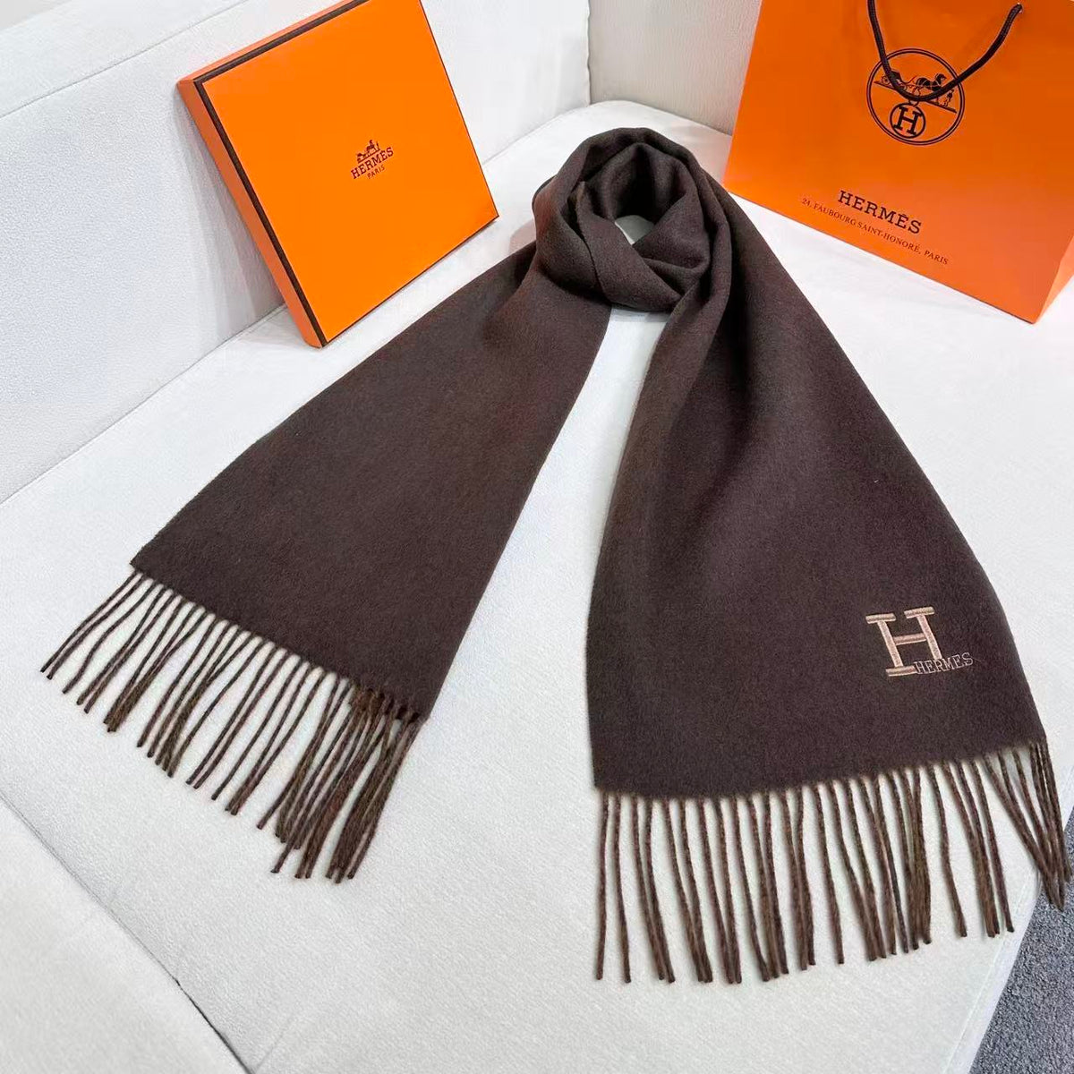 elegant Scarf for unisex couple - alternate angle view 4