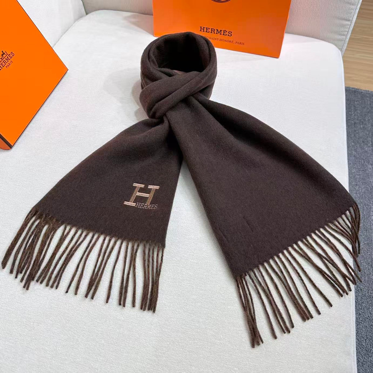 elegant Scarf for unisex couple - alternate angle view 5