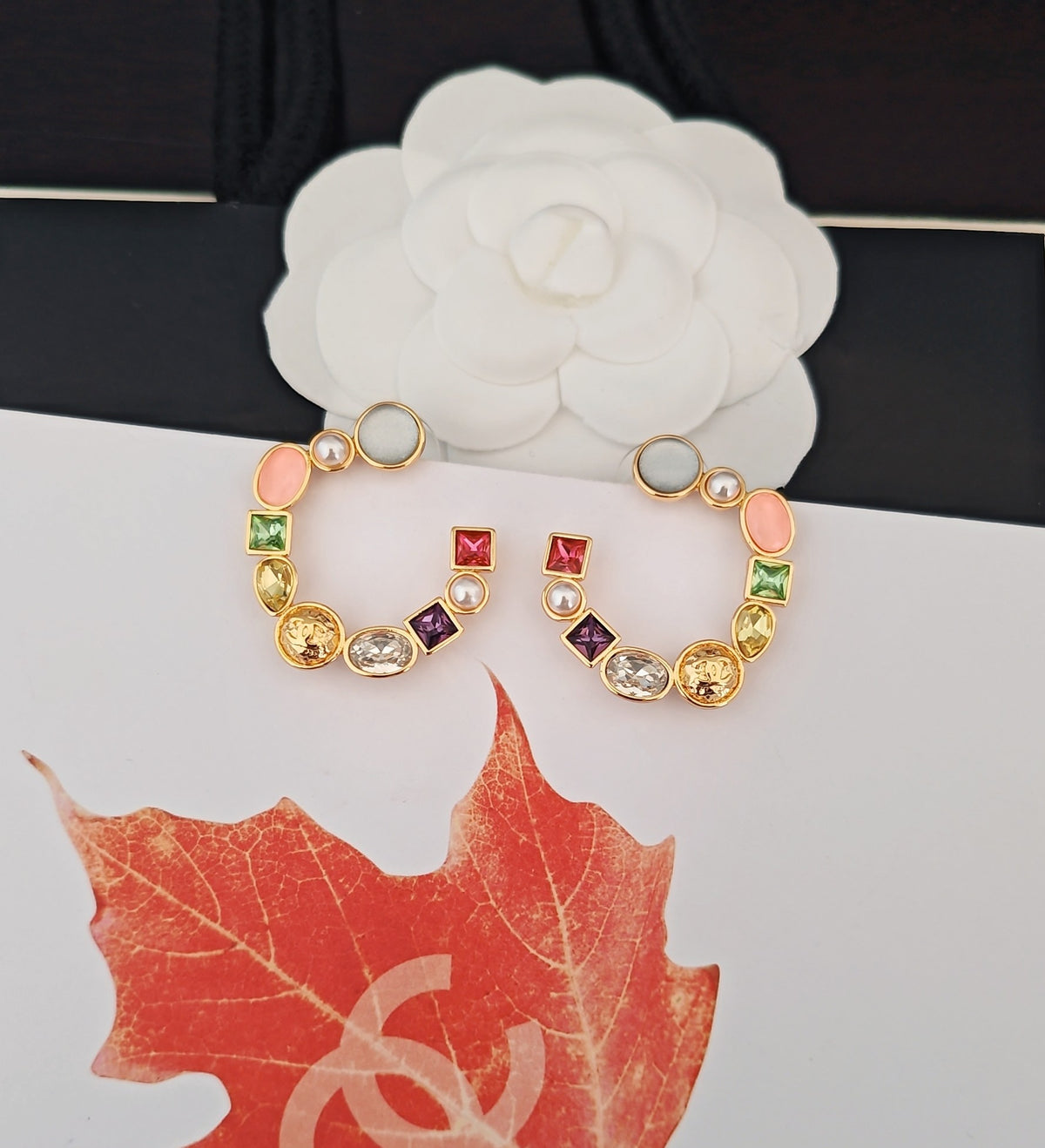 yellow brass fashion accessory for women - alternate angle view 5