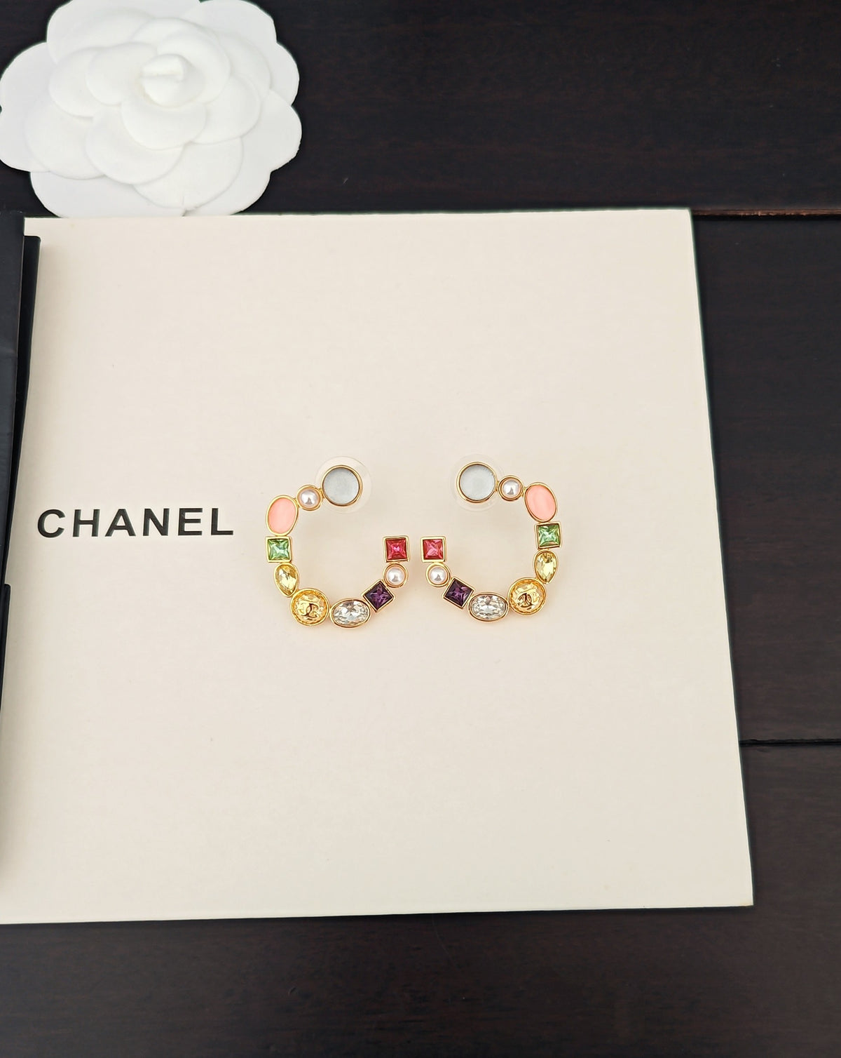yellow brass fashion accessory for women - alternate angle view 4