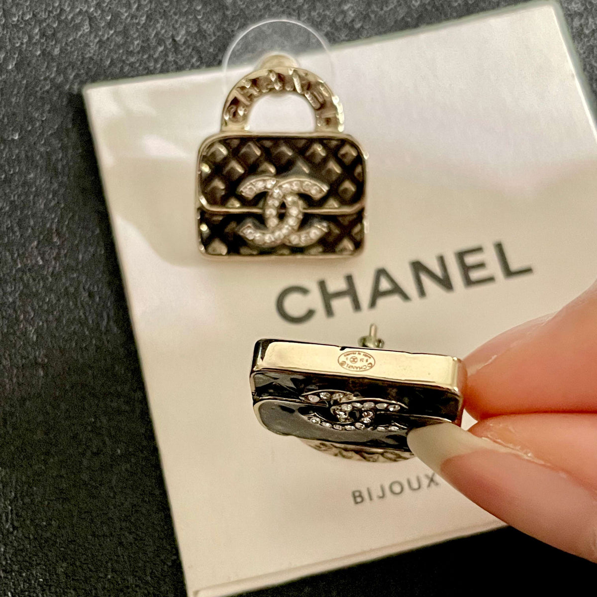 letter Stud Earrings for women - alternate angle view 7