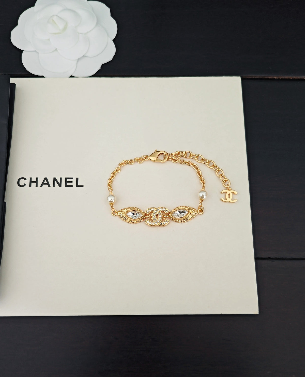 gold brass Bracelet for women - alternate angle view 3