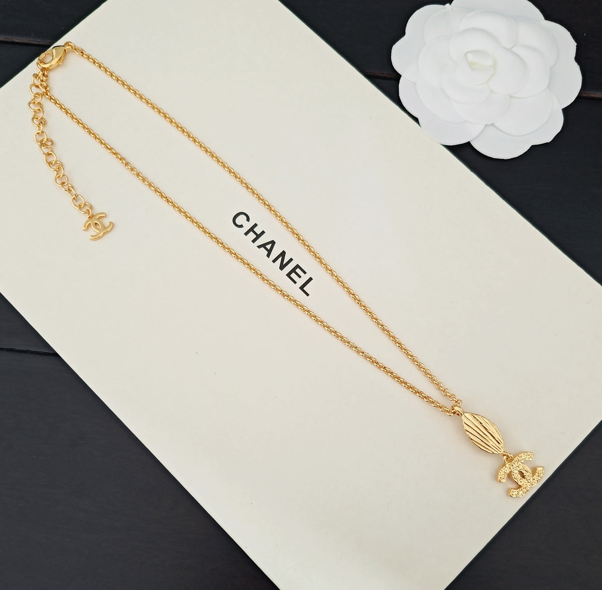 gold brass Necklace for women - alternate angle view 6