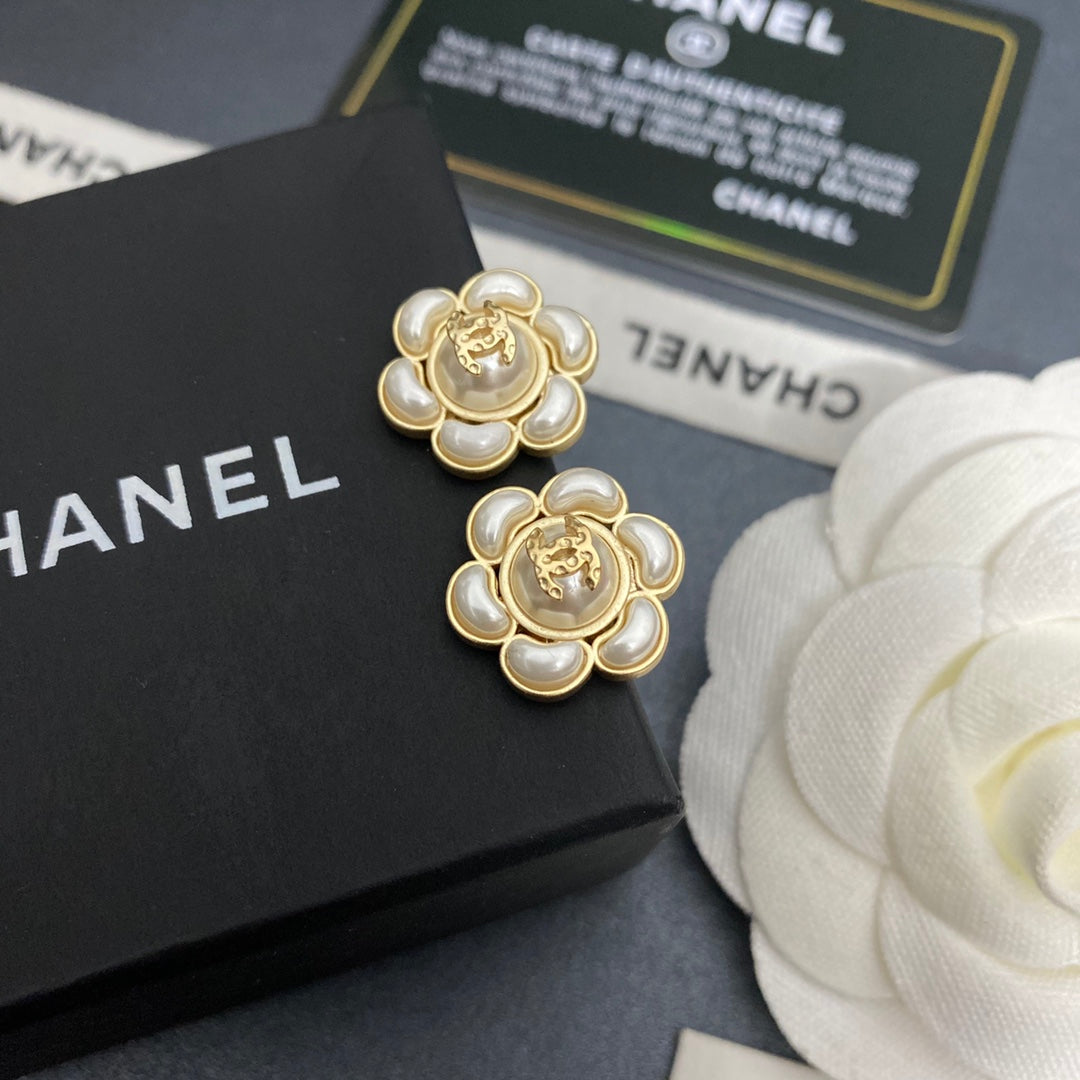 gold 925 sterling silver floral Drop Earrings for women - alternate angle view 8