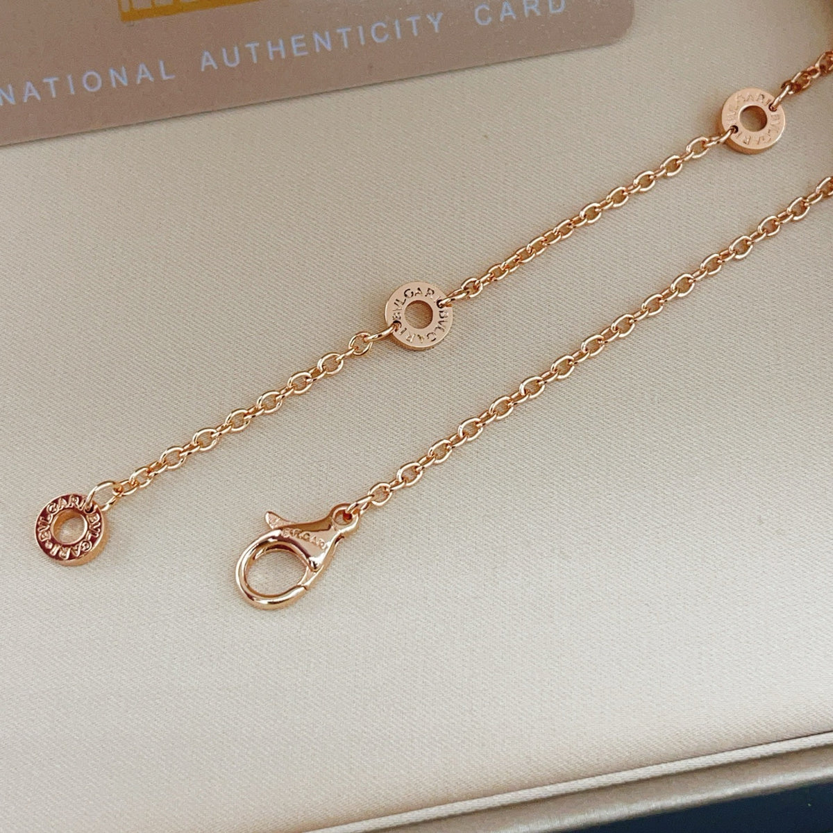 rose gold brass rose Necklace for women - alternate angle view 5