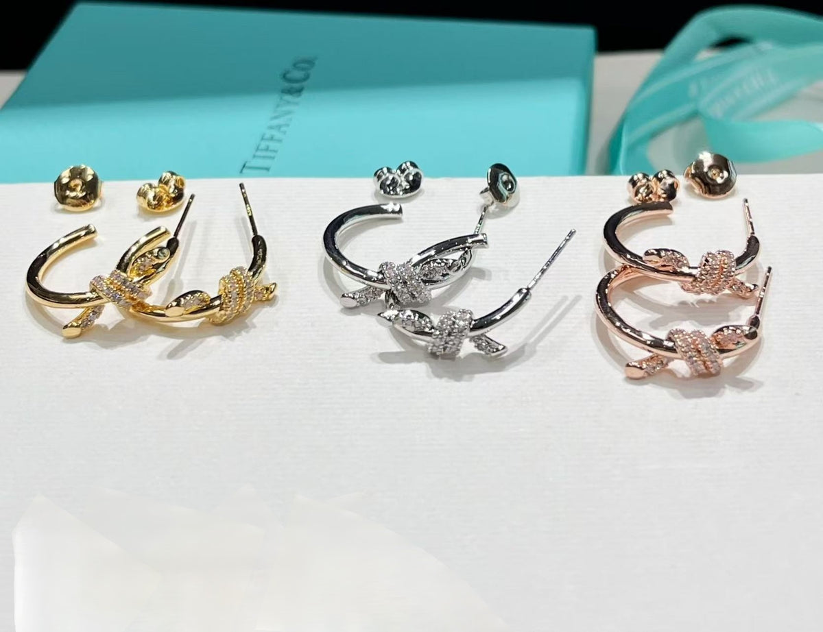 elegant Stud Earrings for women - alternate angle view 3
