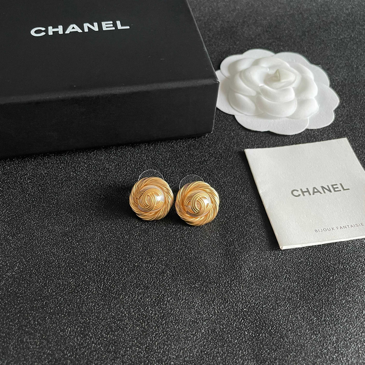 double c Stud Earrings for women - alternate angle view 6