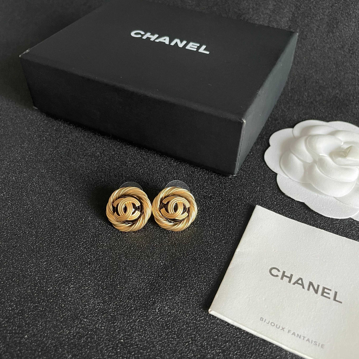 double c Stud Earrings for women - alternate angle view 5