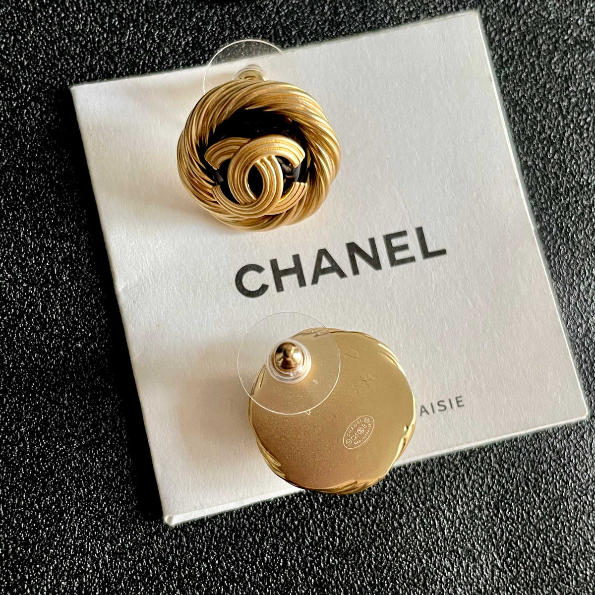 double c Stud Earrings for women - alternate angle view 7