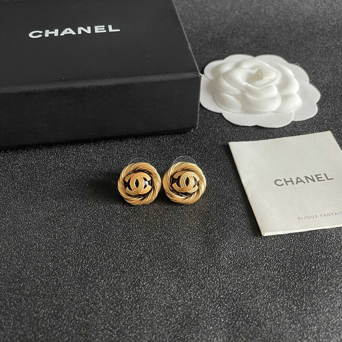 double c Stud Earrings for women - alternate angle view 6