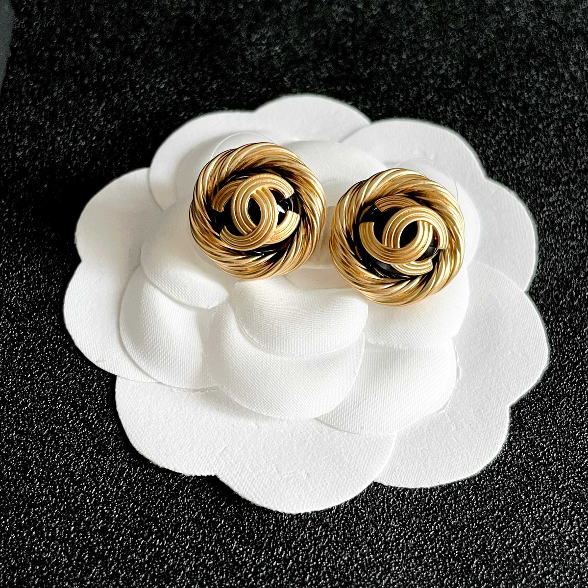 double c Stud Earrings for women - alternate angle view 8