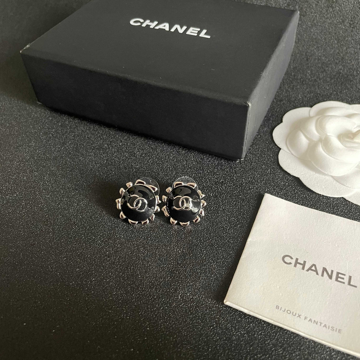 double c Stud Earrings for women - alternate angle view 5