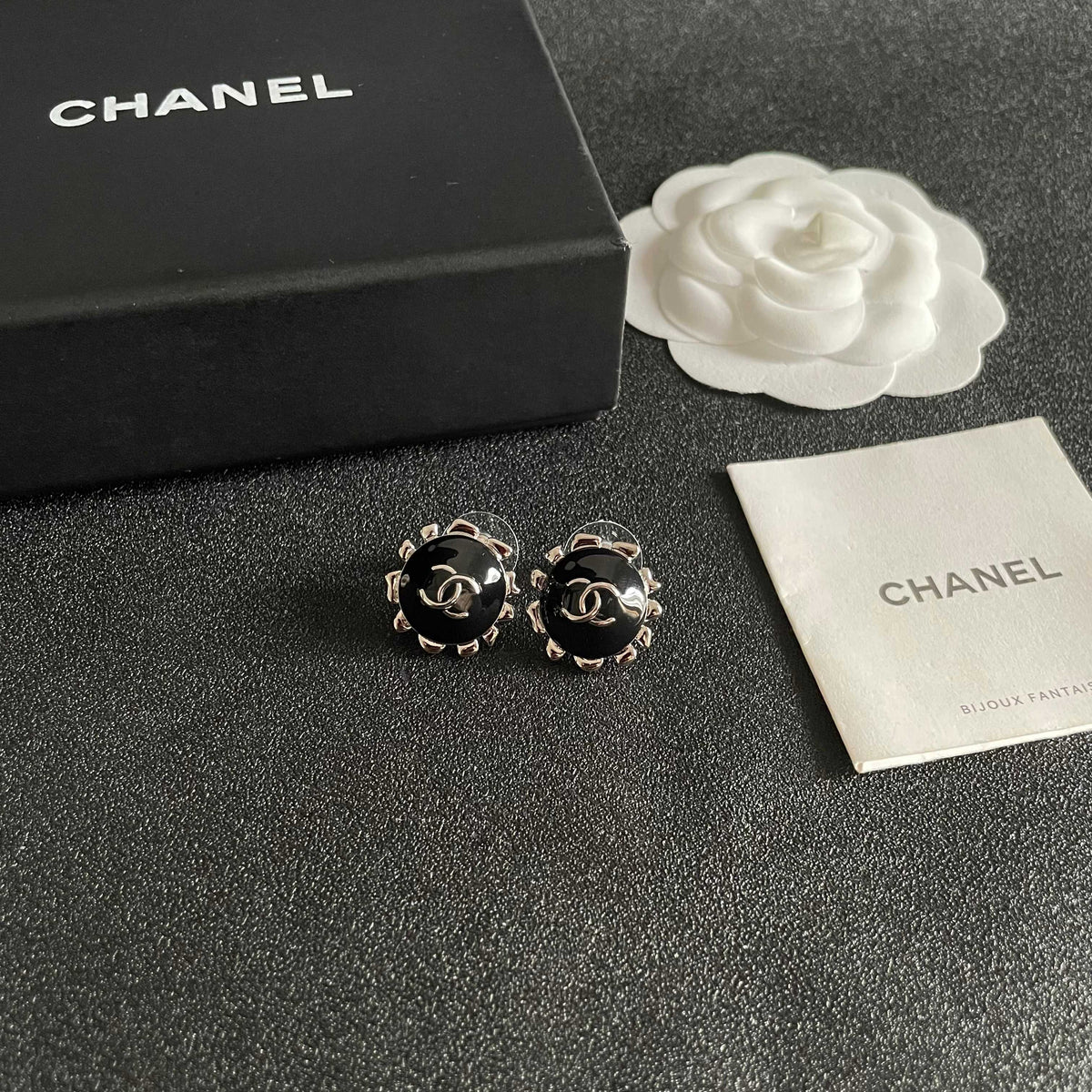 double c Stud Earrings for women - alternate angle view 6