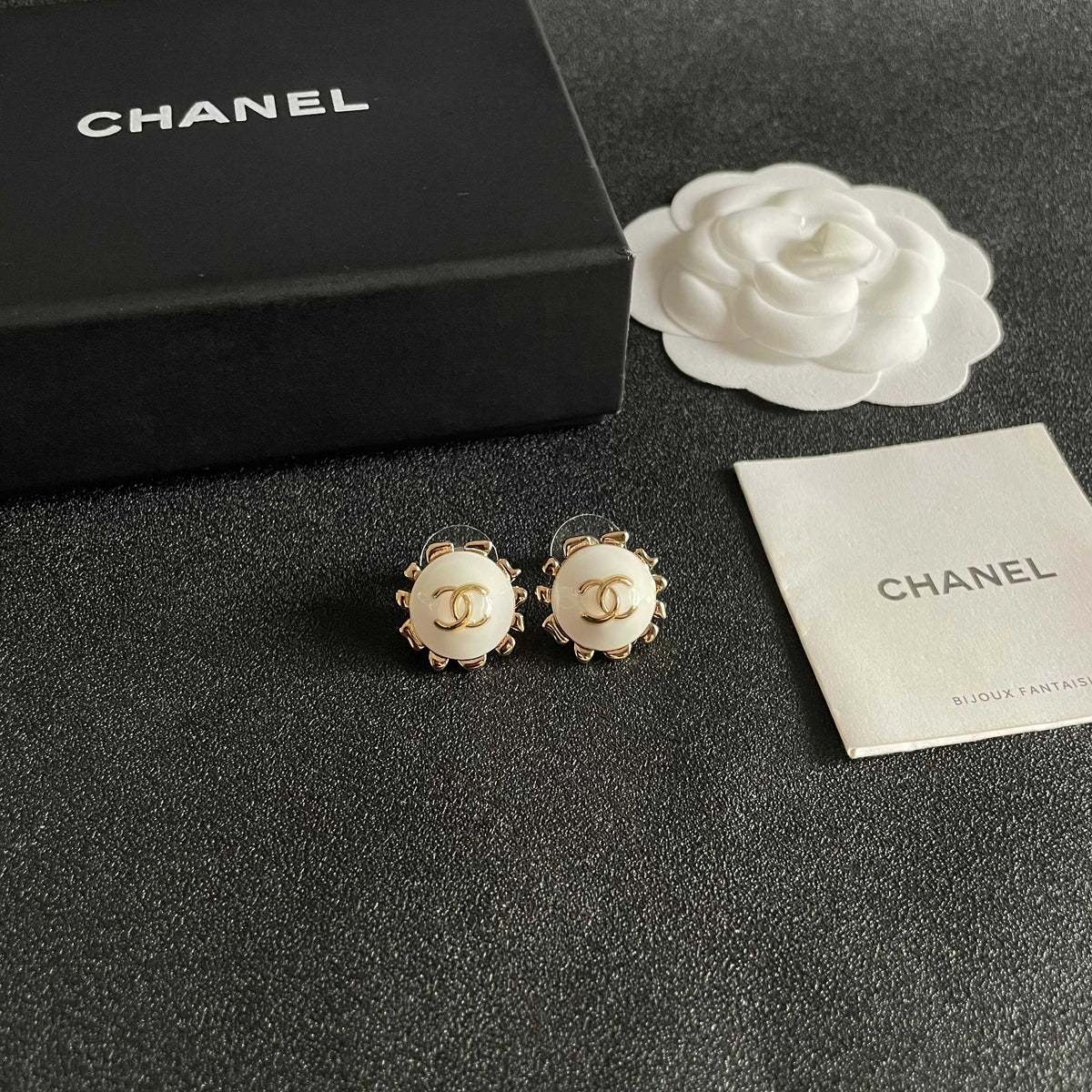 double c Stud Earrings for women - alternate angle view 6