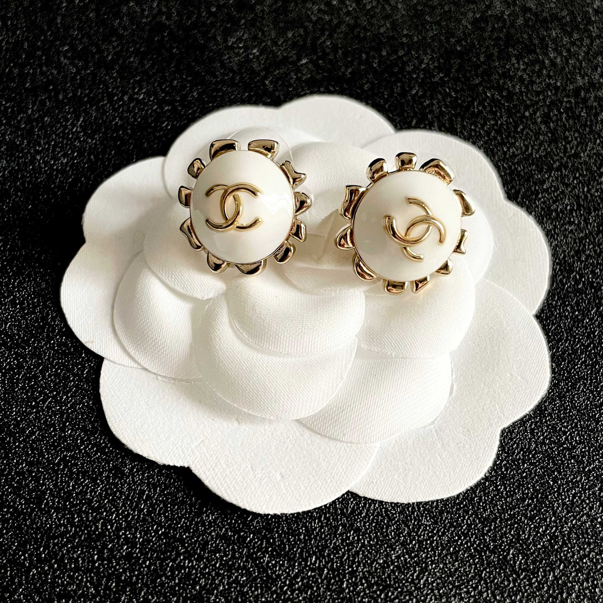double c Stud Earrings for women - alternate angle view 8