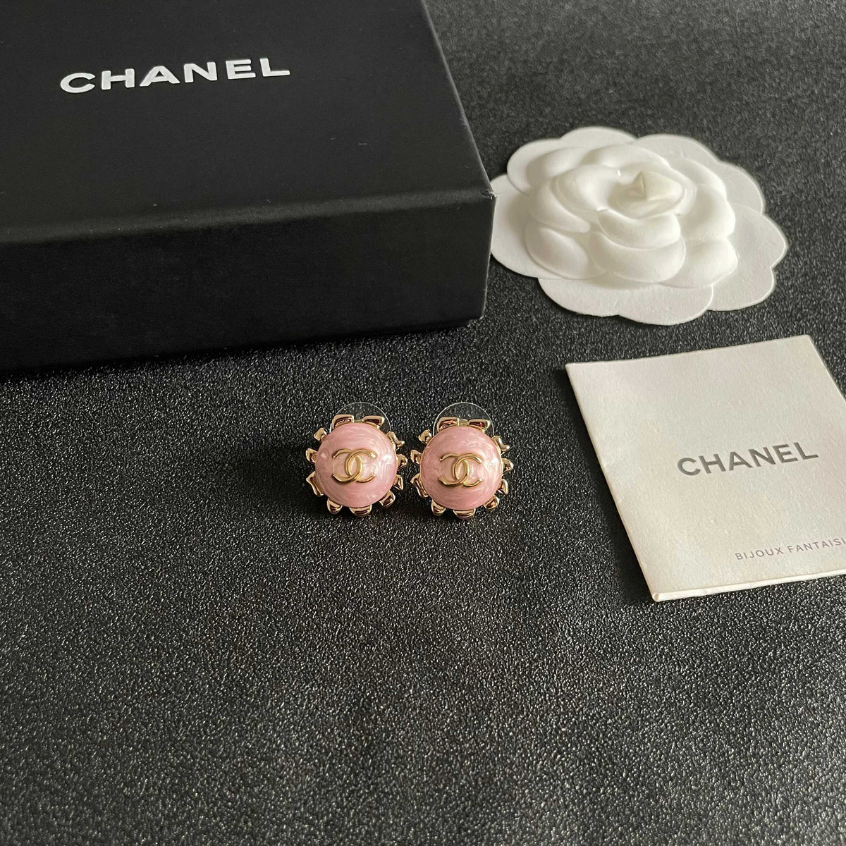double c Stud Earrings for women - alternate angle view 6