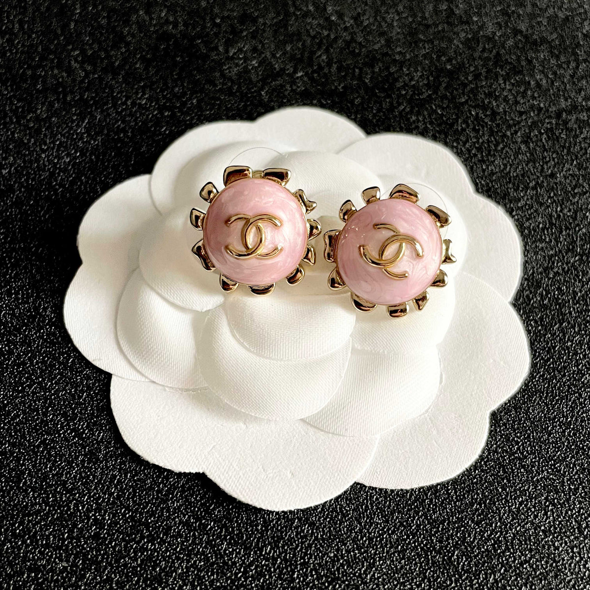 double c Stud Earrings for women - alternate angle view 8