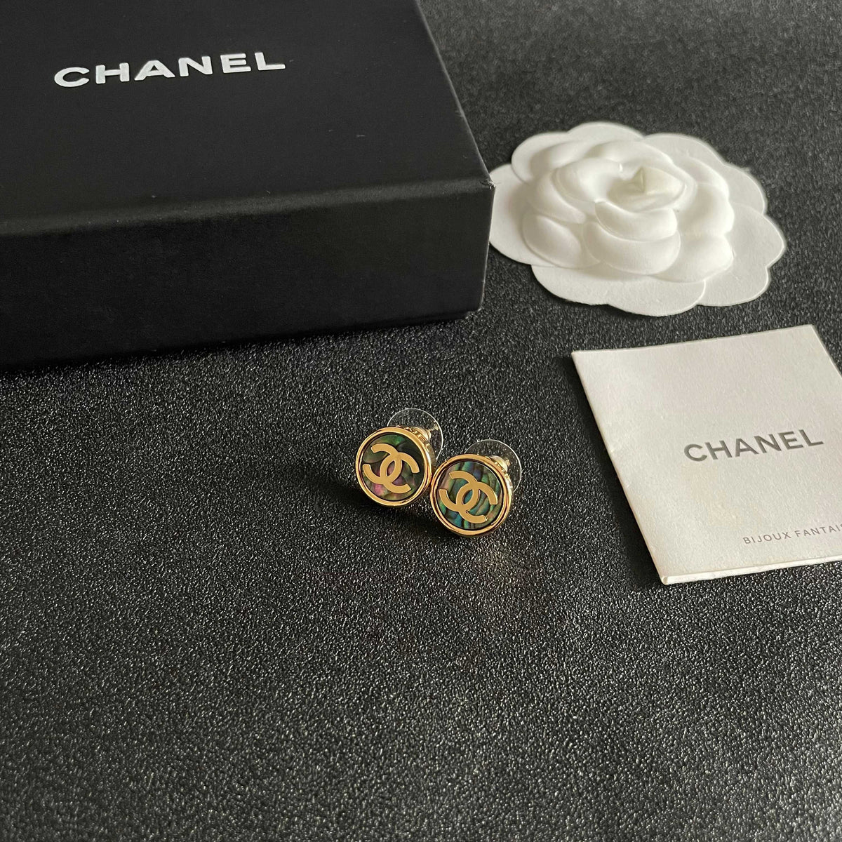 double c Stud Earrings for women - alternate angle view 6