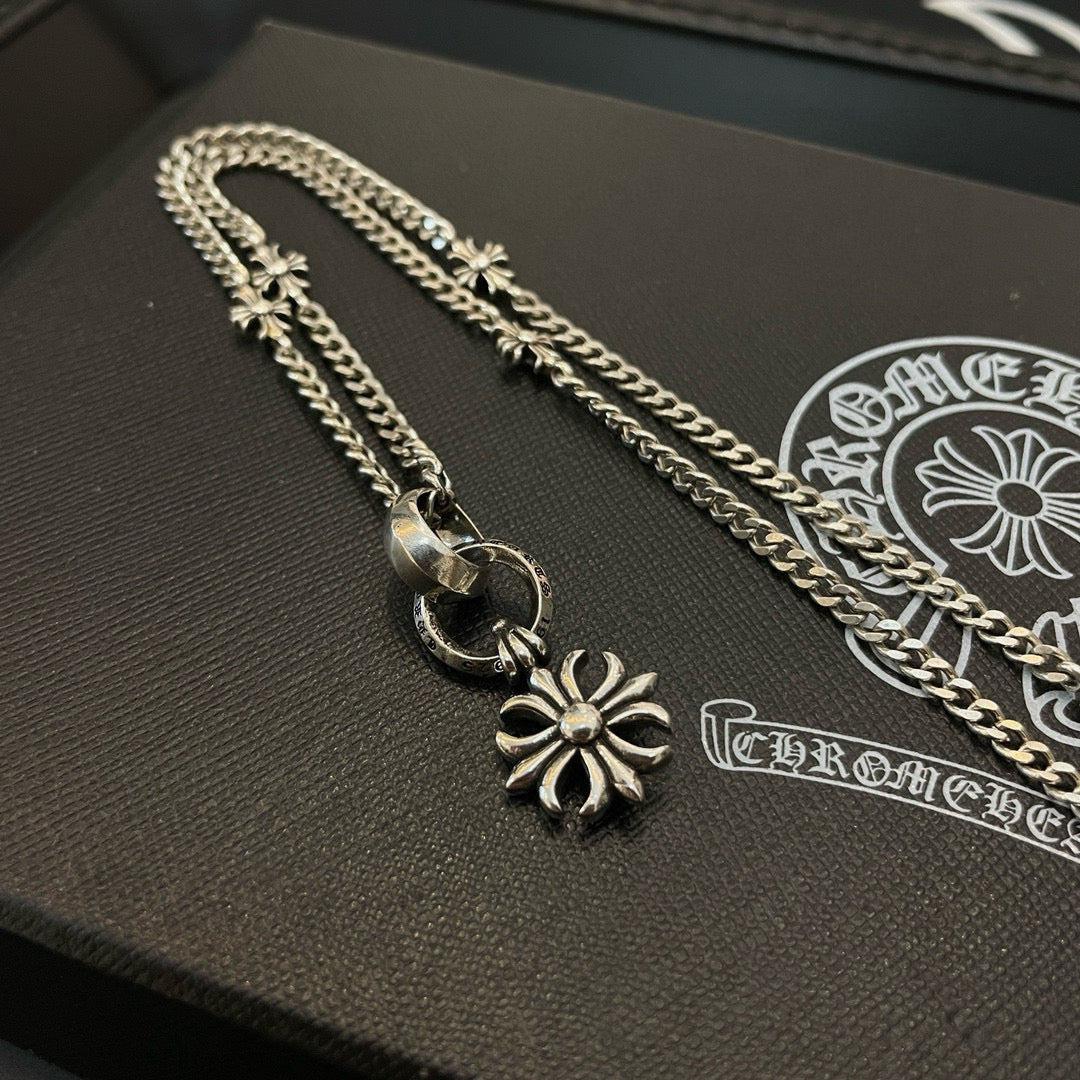 antique cross Pendant for men - alternate angle view 4