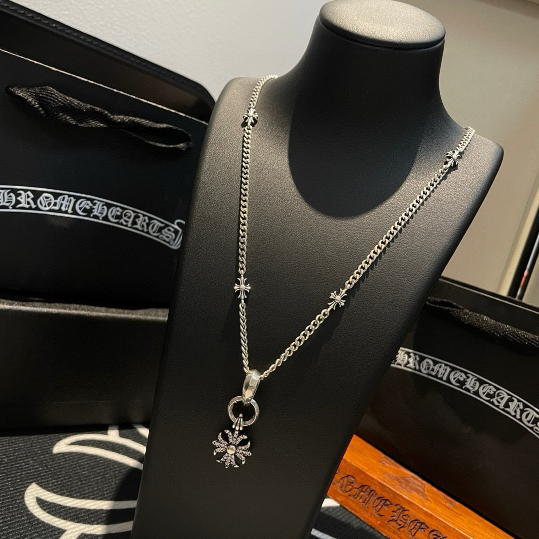 antique cross Pendant for men - alternate angle view 2