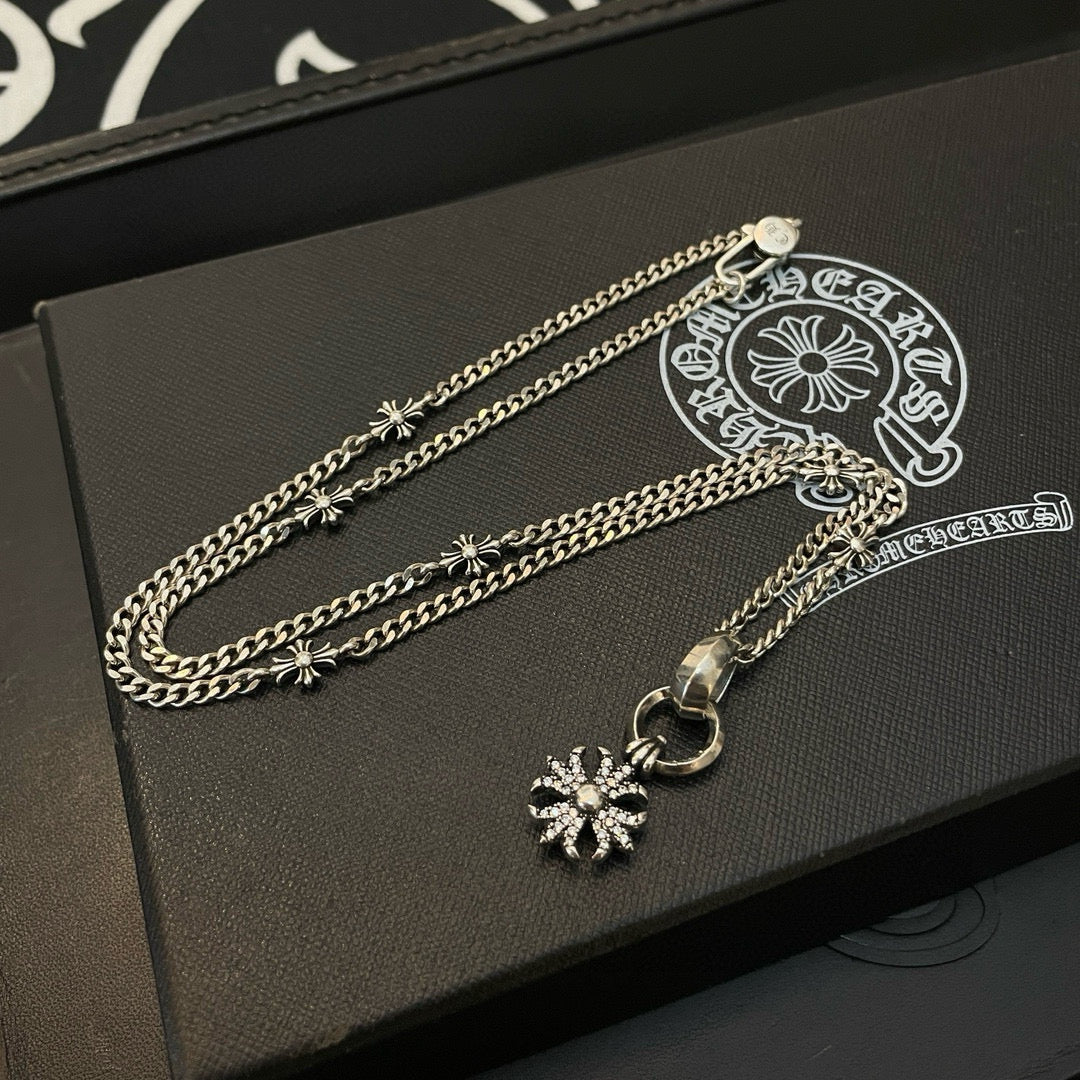 antique cross Pendant for men - alternate angle view 3