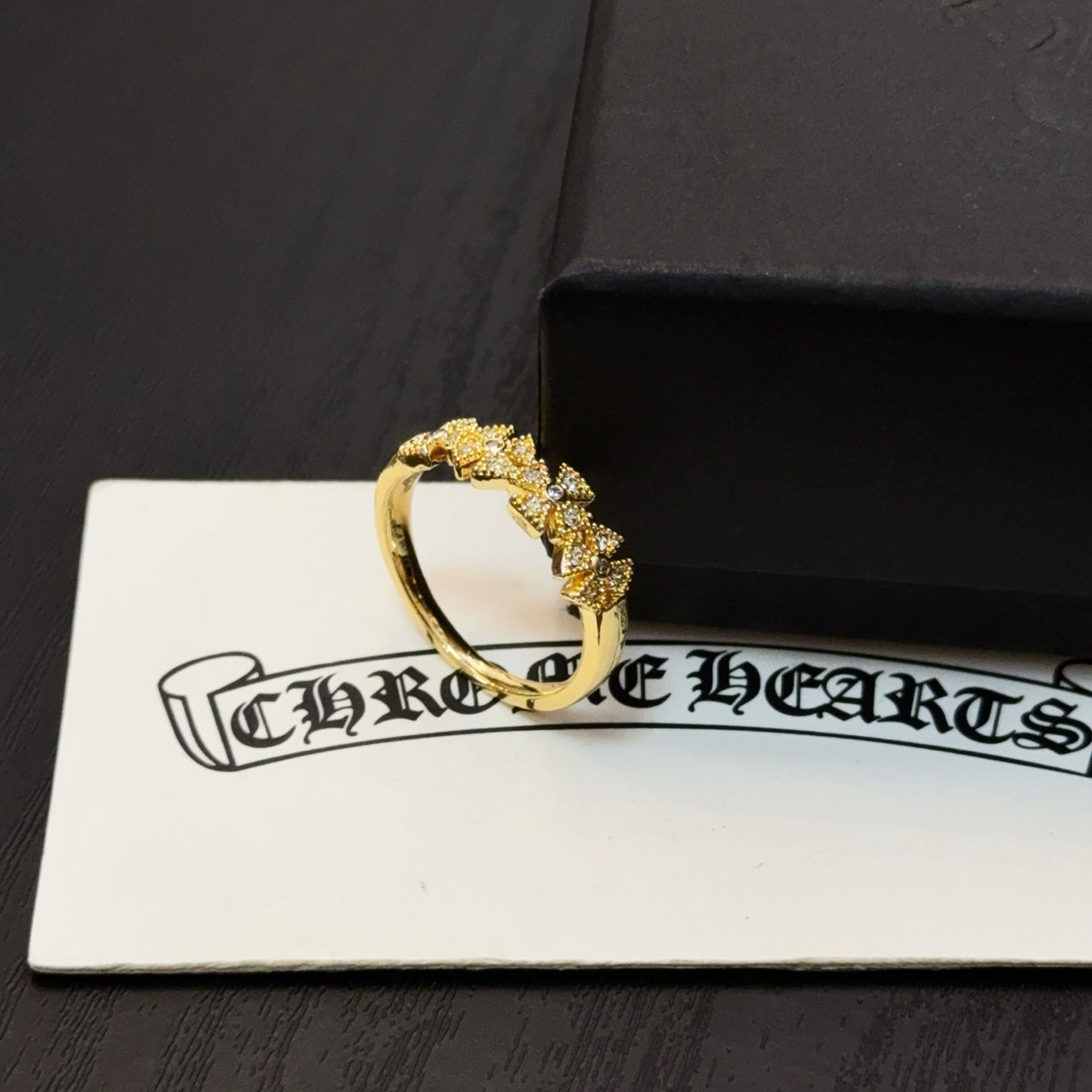 antique cross Ring for women - alternate angle view 3