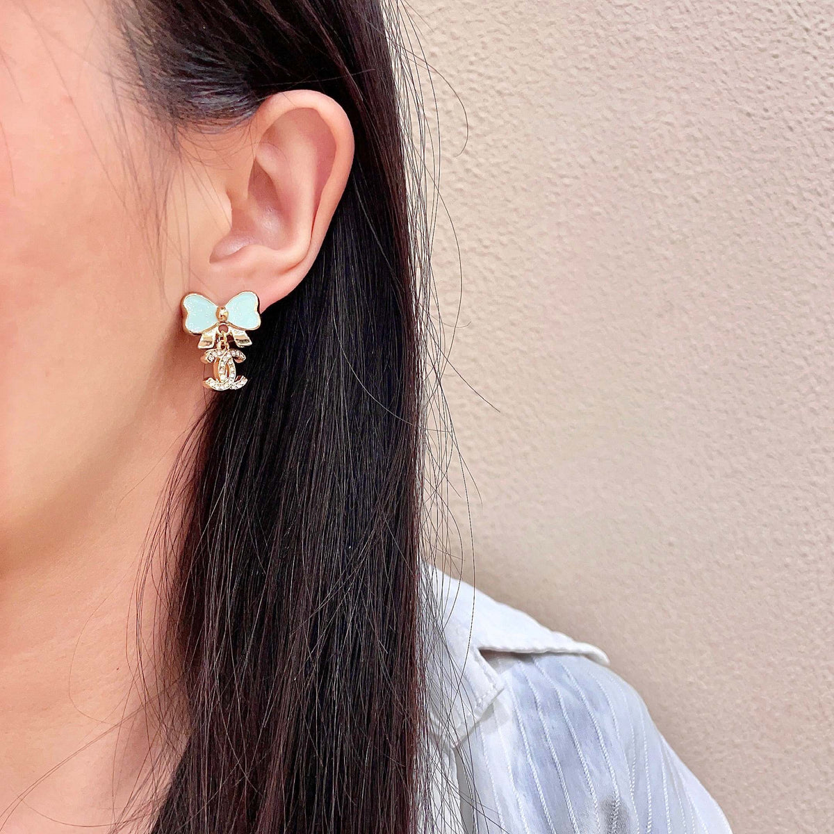 elegant Stud Earrings for women - alternate angle view 3