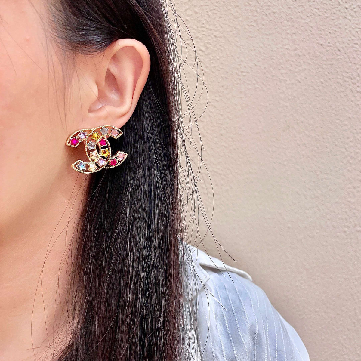 elegant Stud Earrings for women - alternate angle view 3