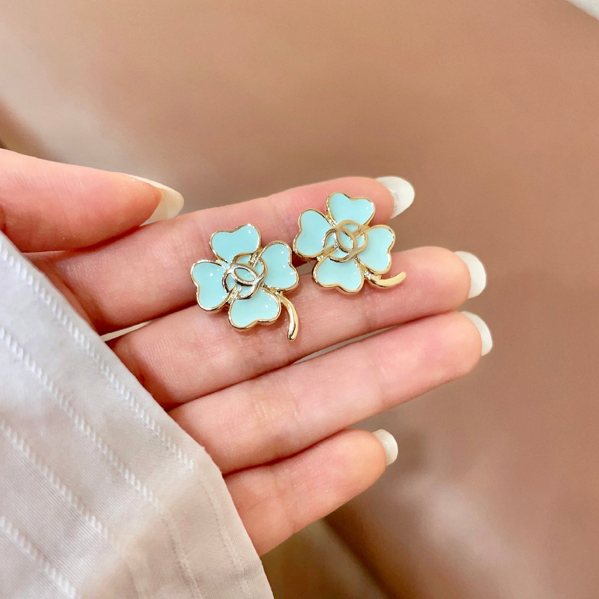 elegant Stud Earrings for women - alternate angle view 4