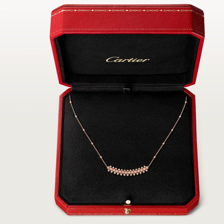 gold crystal Necklace for women - alternate angle view 4