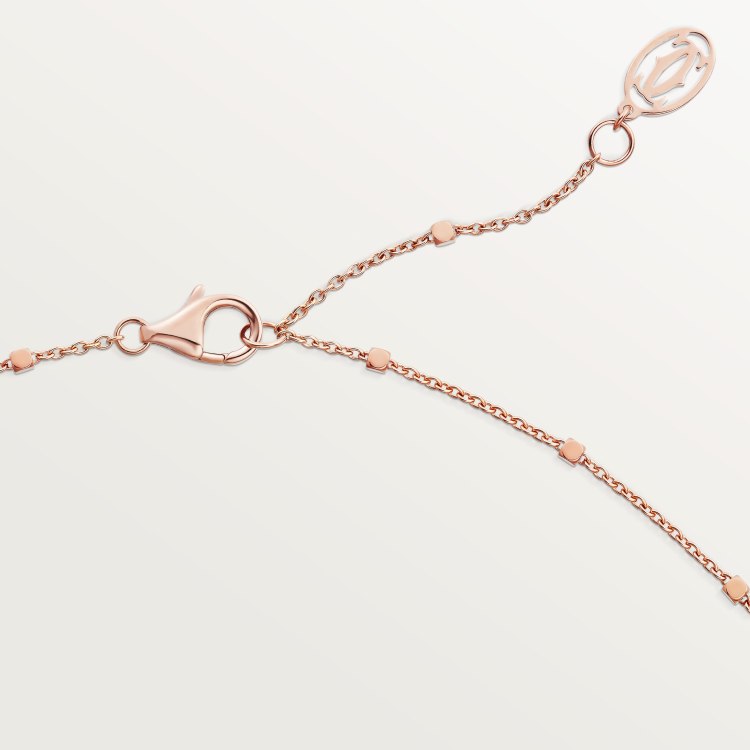 gold crystal Necklace for women - alternate angle view 5