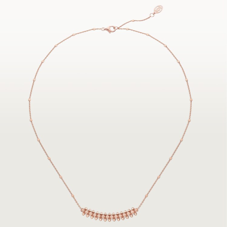gold crystal Necklace for women - alternate angle view 2