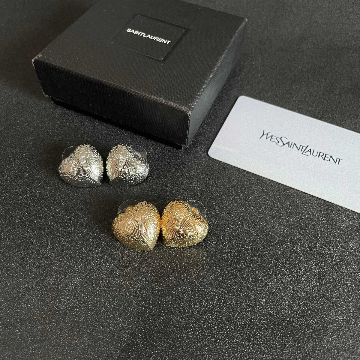 gold 925 sterling silver vintage Stud Earrings for women - alternate angle view 5