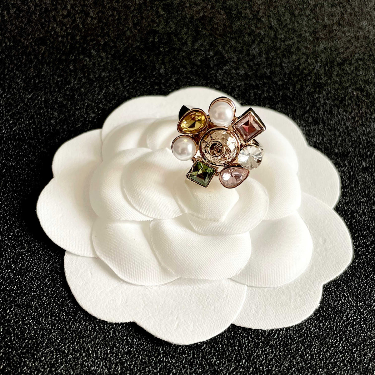 white letter Ring for women - alternate angle view 8