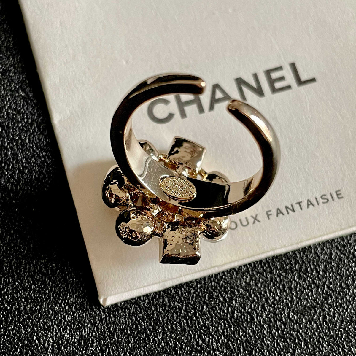 white letter Ring for women - alternate angle view 7