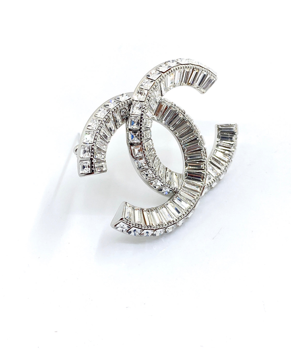 crystal double c Brooch for women - alternate angle view 6