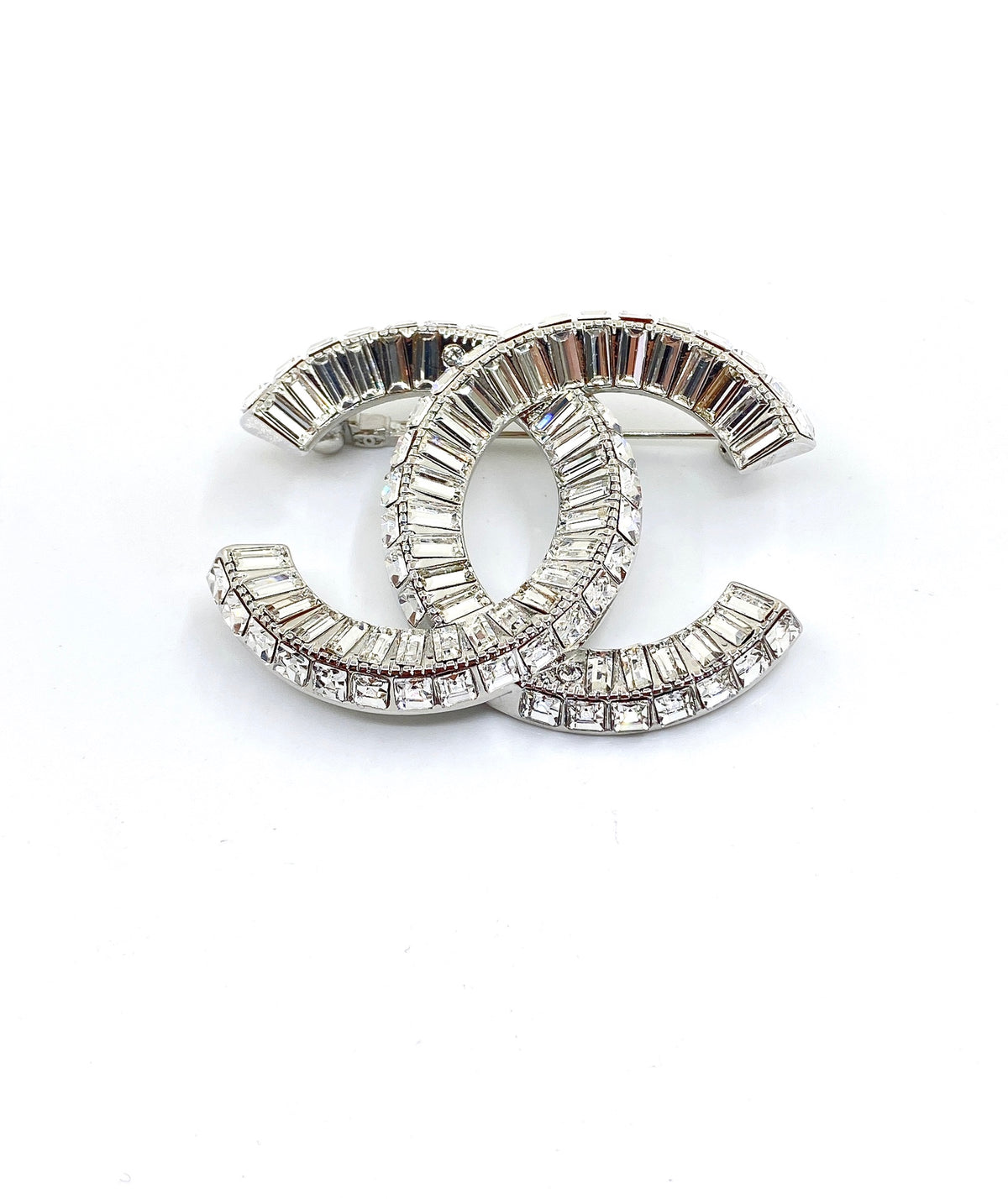 crystal double c Brooch for women - alternate angle view 7