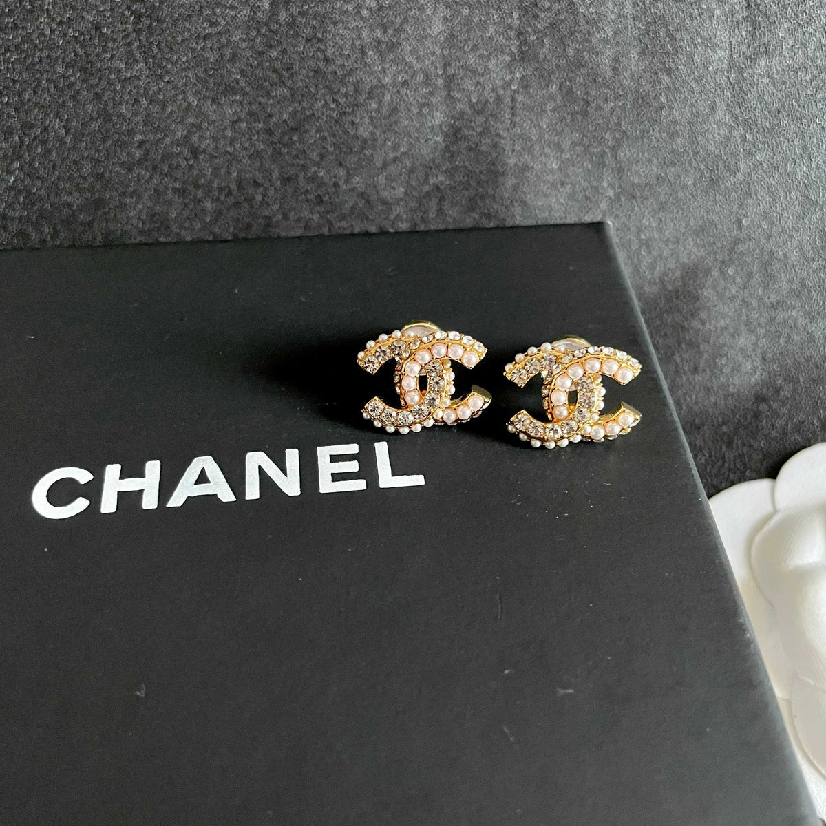 letter Stud Earrings for women - alternate angle view 9