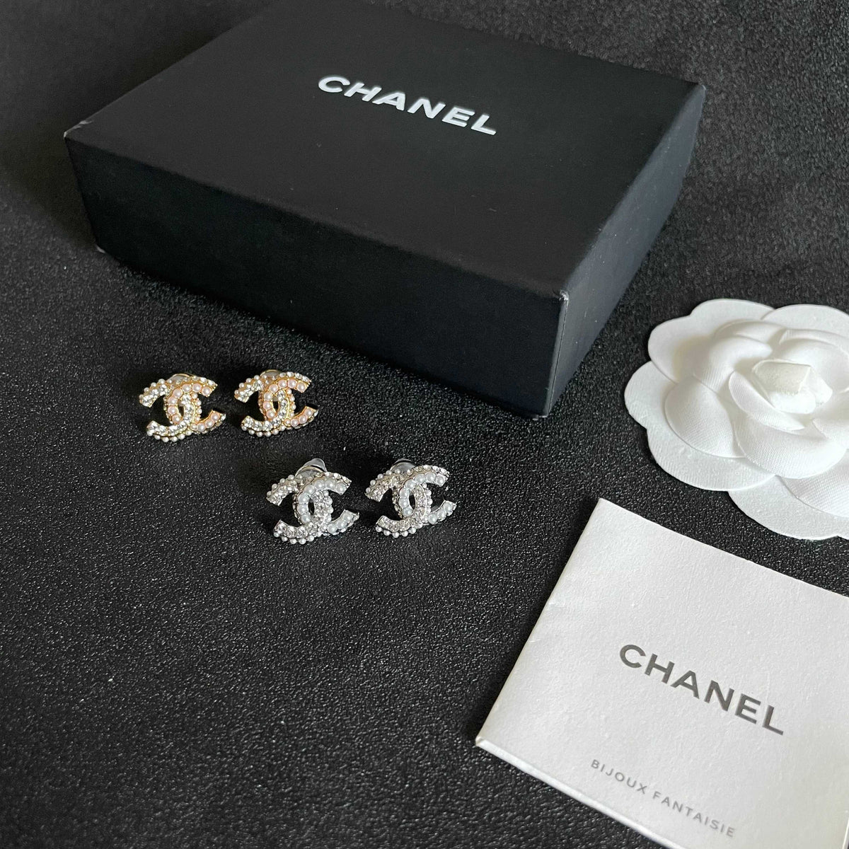 letter Stud Earrings for women - alternate angle view 5