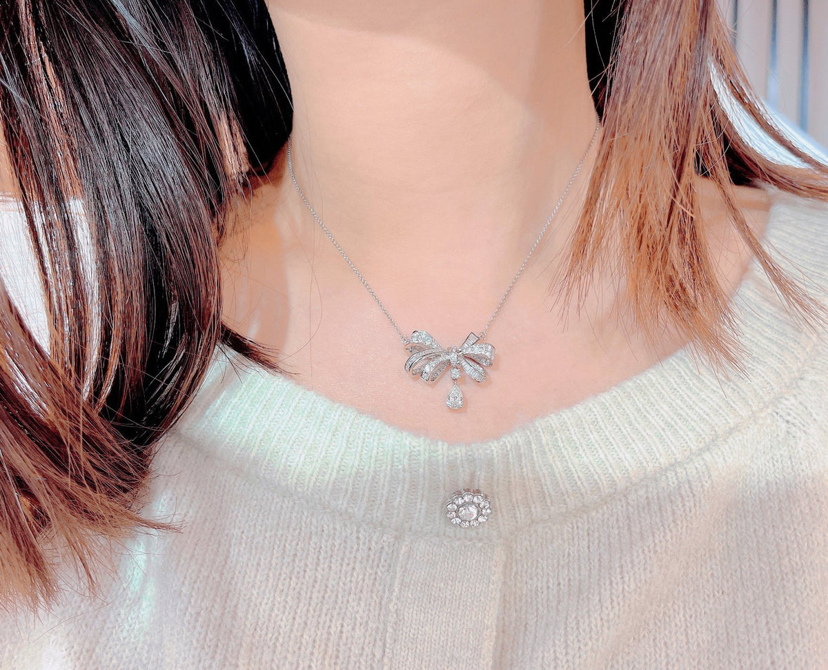 gold 925 sterling silver butterfly Necklace for women - alternate angle view 11