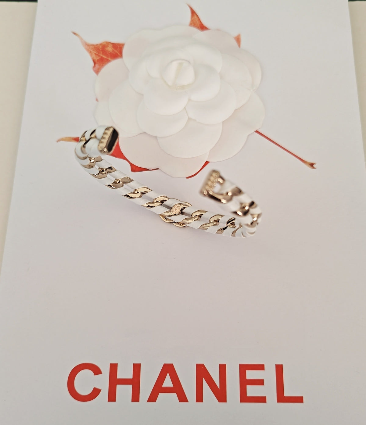 white brass Bangle for women - alternate angle view 5